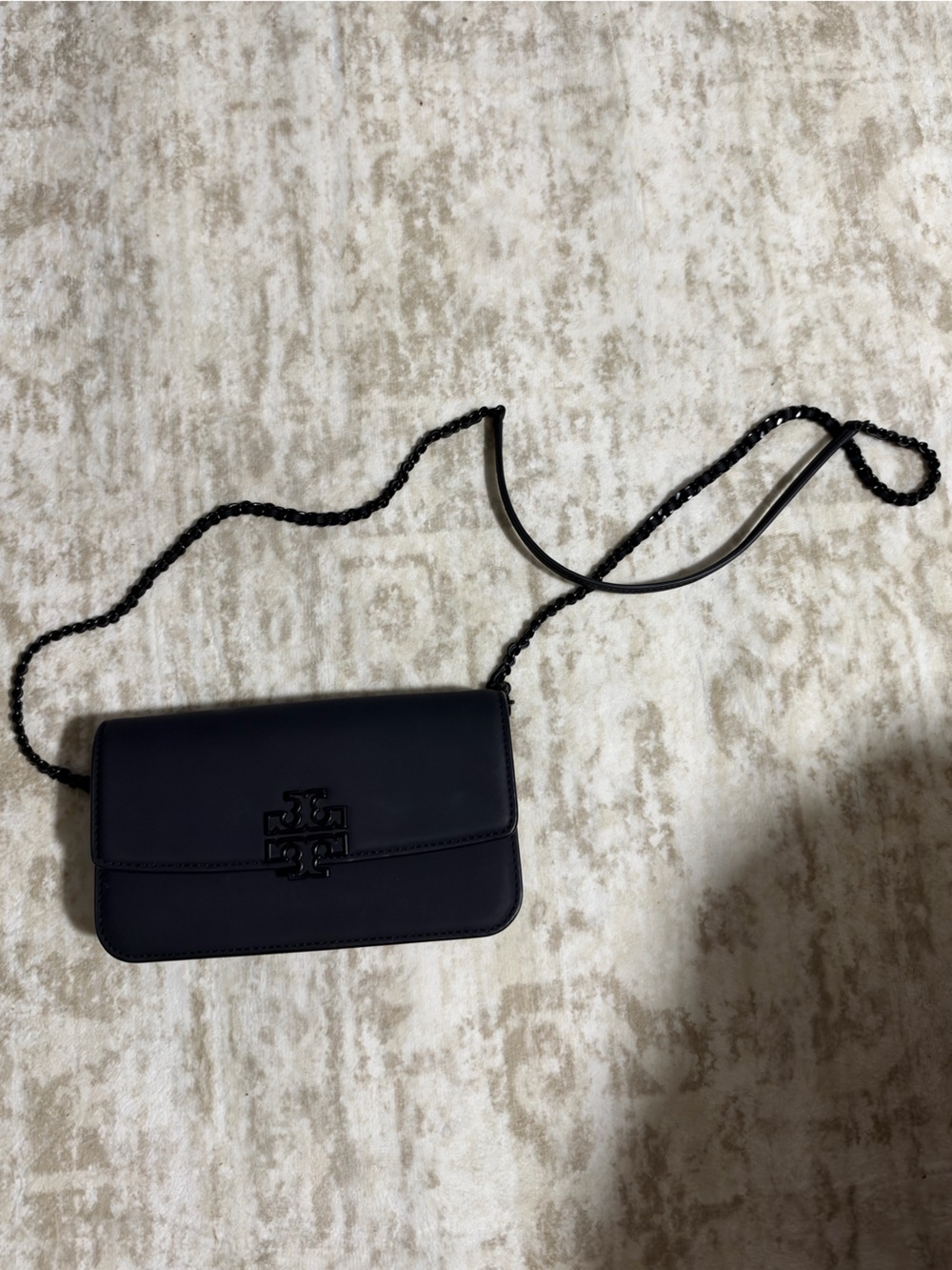Tory Burch Black Chain Crossbody Phone Wallet